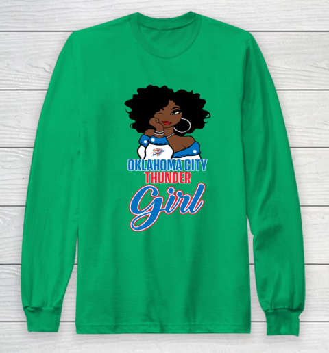 Oklahoma City Thunder Girl NBA Long Sleeve T-Shirt 7
