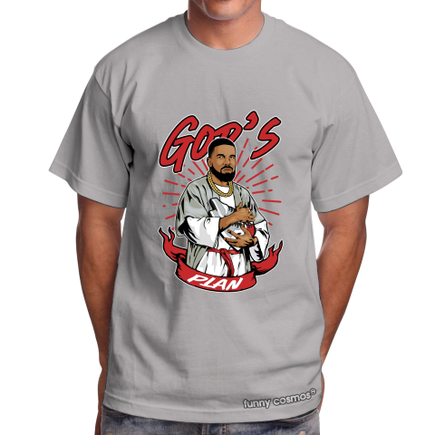 Air Jordan 1 Smoke Grey Matching Sneaker Tshirt Frake God's Plan Gray and White Jordan Tshirt