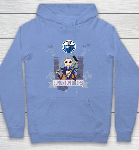 NHL Edmonton Oilers Hockey Jack Skellington Halloween Hoodie 8