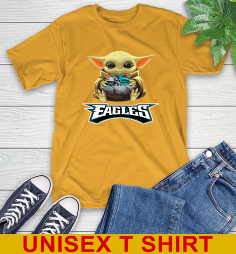 NFL Football Philadelphia Eagles Baby Yoda Star Wars Shirt T-Shirt 3