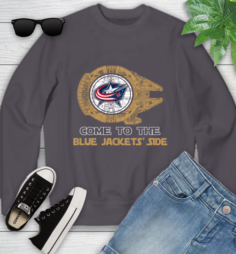 NHL Come To The Columbus Blue Jackets Wars Hockey Sports Youth Sweatshirt 5