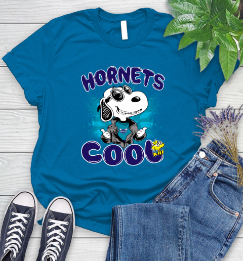 NBA Basketball Charlotte Hornets Cool Snoopy Shirt Women's T-Shirt 8