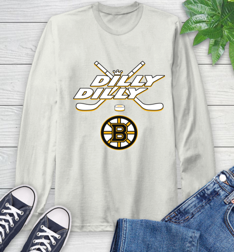 NHL Boston Bruins Dilly Dilly Hockey Sports Long Sleeve T-Shirt 12