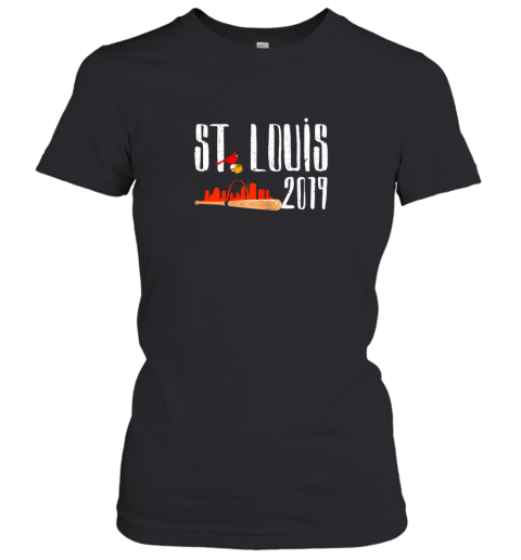 Saint Louis Red Cardinal Shirt 2019 Baseball Hometown Women's T-Shirt