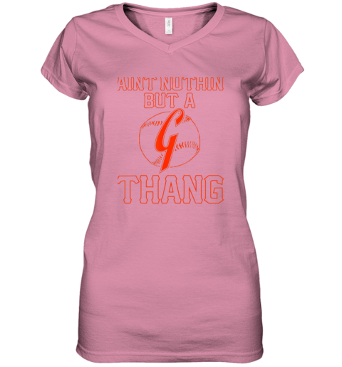 pb63 san francisco baseball vintage sf the city giant gift women v neck t shirt 39 front azalea