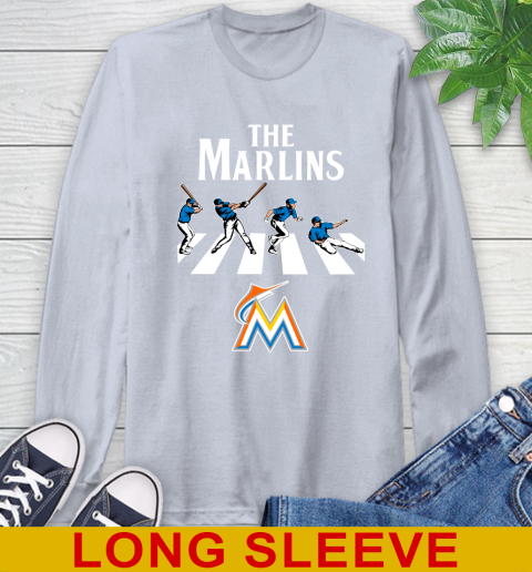 MLB Baseball Miami Marlins The Beatles Rock Band Shirt Long Sleeve T-Shirt 6