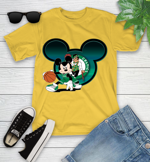 NBA Boston Celtics Mickey Mouse Disney Basketball Youth T-Shirt 8