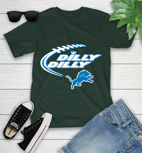 NFL Detroit Lions Dilly Dilly Football Sports Youth T-Shirt 5