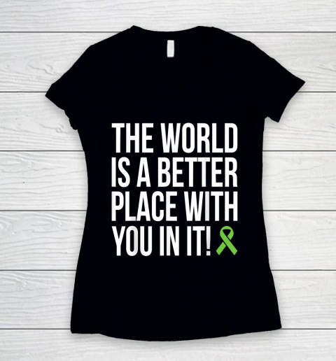The World Is A Better Place With You In It Shirt Women's V-Neck T-Shirt
