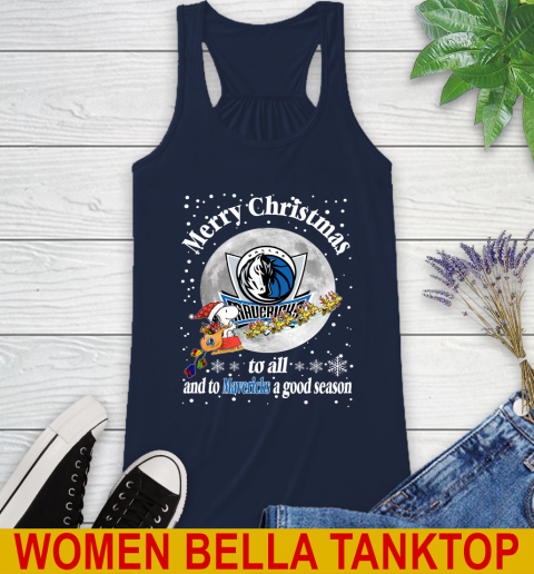 Dallas Mavericks Merry Christmas To All And To Mavericks A Good Season NBA Basketball Sports Racerback Tank 9