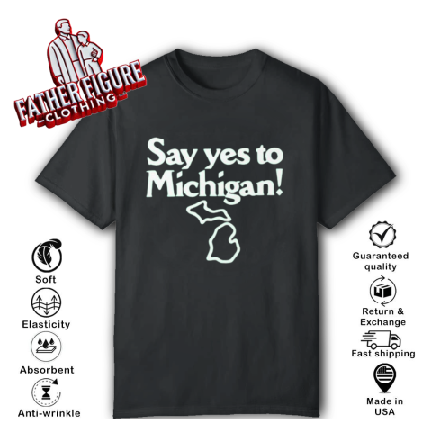 Sufjan Stevens Wearing Say Yes To Michigan T-Shirt