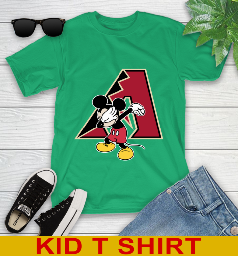 Arizona Diamondbacks MLB Baseball Dabbing Mickey Disney Sports Youth T-Shirt 7 Arizona Diamondbacks MLB Baseball Dabbing Mickey Disney Sports Youth T-Shirt - Image 7