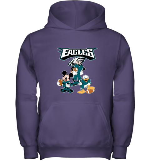 Mickey Donald Goofy The Three Philadelphia Eagles Football Shirts Women's T- Shirt 