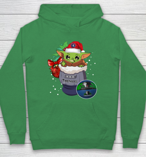 Minnesota Timberwolves Christmas Baby Yoda Star Wars Funny Happy NBA Hoodie 8
