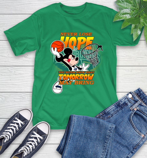 New Orleans Pelicans NBA Basketball Mickey Disney Never Lose Hope T-Shirt 7