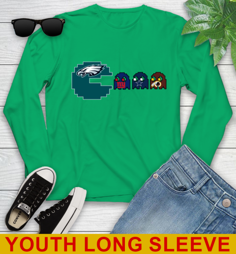 Philadelphia Eagles NFL Football Pac Man Champion Youth Long Sleeve 7