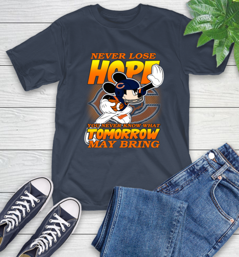 Chicago Bears NFL Football Mickey Disney Never Lose Hope T-Shirt 3