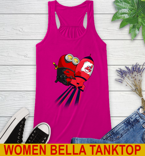 MLB Baseball Cleveland Indians Deadpool Minion Marvel Shirt Racerback Tank 6