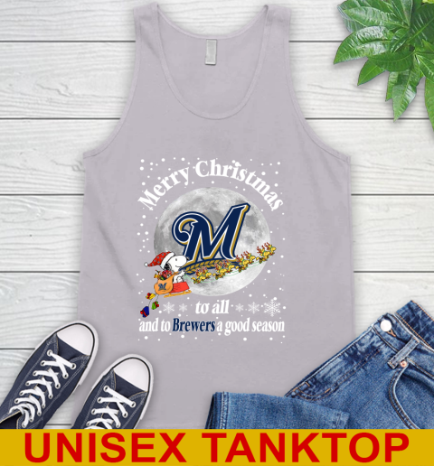 Milwaukee Brewers Merry Christmas To All And To Brewers A Good Season MLB Baseball Sports Tank Top 3
