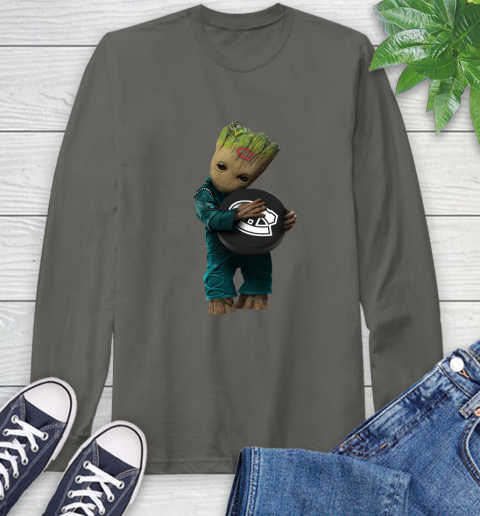 NHL Groot Guardians Of The Galaxy Hockey Sports Montreal Canadiens Long Sleeve T-Shirt 8