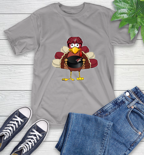 Arizona Coyotes Turkey Thanksgiving Day T-Shirt 6