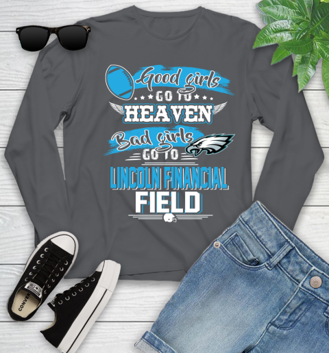 Philadelphia Eagles NFL Bad Girls Go To Lincoln Financial Field Shirt Youth Long Sleeve 9