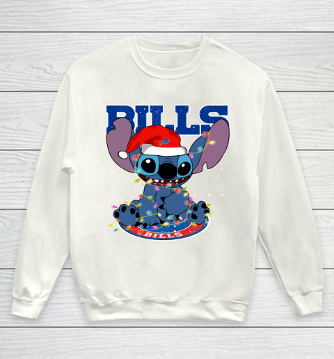 Buffalo Bills NFL Football noel stitch Christmas Youth Sweatshirt