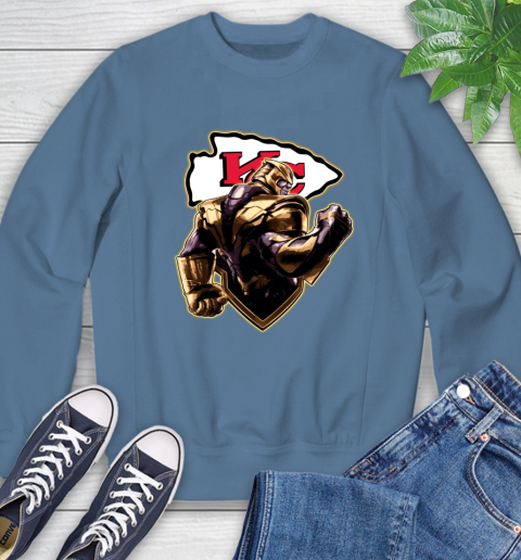 NFL Thanos Avengers Endgame Football Sports Kansas City Chiefs Sweatshirt 7