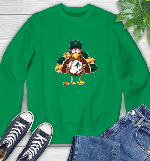 Oakland Athletics Turkey thanksgiving Sweatshirt 6