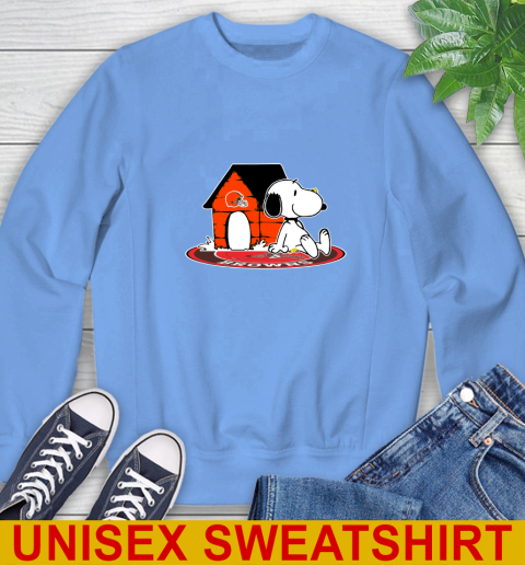 NFL Football Cleveland Browns Snoopy The Peanuts Movie Shirt Sweatshirt 11