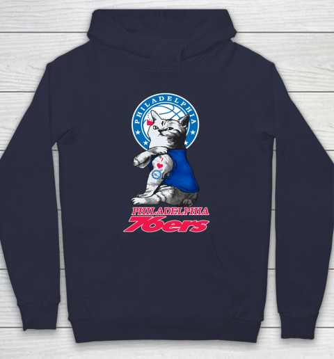 NBA Basketball My Cat Loves Philadelphia 76ers Hoodie 2