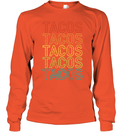ruqr vintage mexicantacos youth long sleeve 50 front orange