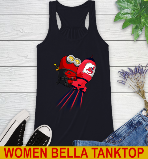 MLB Baseball Cleveland Indians Deadpool Minion Marvel Shirt Racerback Tank 8