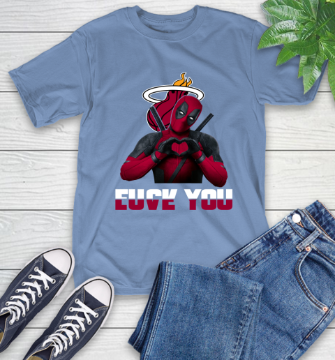 NBA Miami Heat Deadpool Love You Fuck You Basketball Sports T-Shirt 12