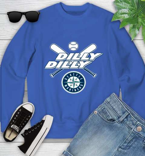 MLB Seattle Mariners Dilly Dilly Baseball Sports Youth Sweatshirt 8