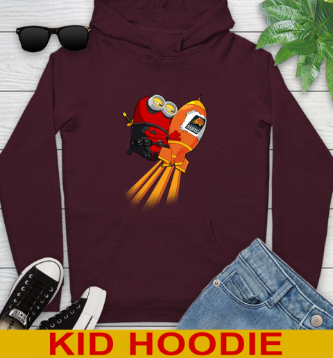 NBA Basketball Phoenix Suns Deadpool Minion Marvel Shirt Youth Hoodie 7