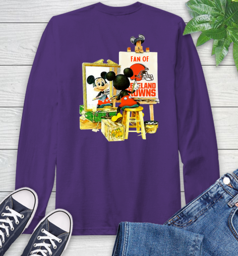 NFL Football Cleveland Browns Mickey Drawing Shirt 58