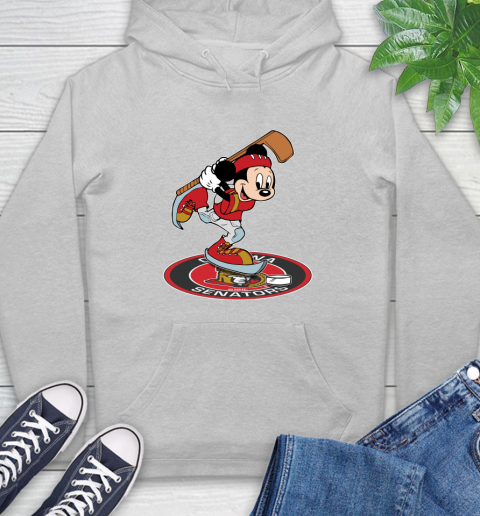 NHL Hockey Ottawa Senator Cheerful Mickey Disney Shirt Hoodie 6