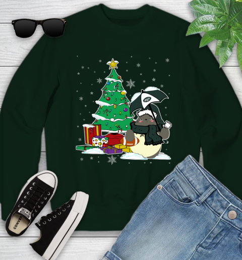 New York Jets NFL Football Cute Tonari No Totoro Christmas Sports Youth Sweatshirt 9