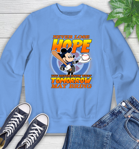 Chicago Cubs MLB Baseball Mickey Disney Never Lose Hope Sweatshirt 11