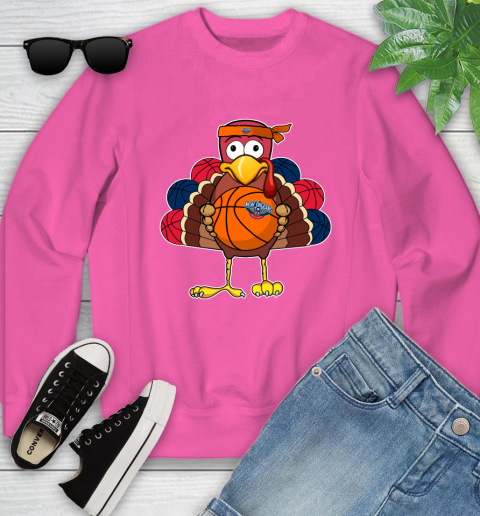 New Orleans Pelicans Turkey thanksgiving day Youth Sweatshirt 7