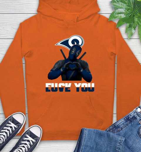 NHL Los Angeles Rams Deadpool Love You Fuck You Football Sports Hoodie 4