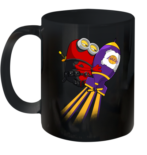 NBA Basketball Los Angeles Lakers Deadpool Minion Marvel Shirt Ceramic Mug 11oz
