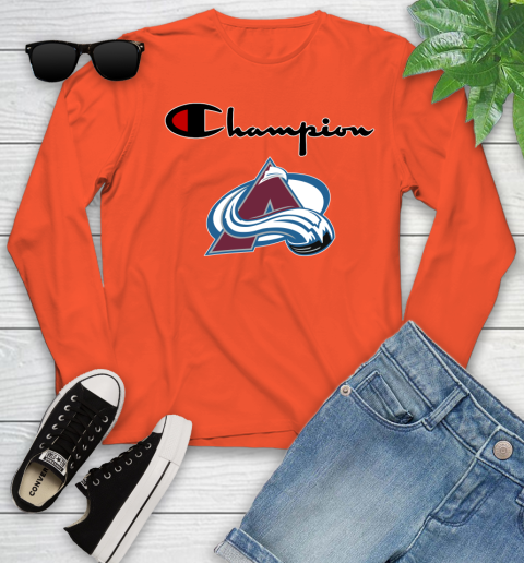 NHL Hockey Colorado Avalanche Champion Shirt Youth Long Sleeve 2