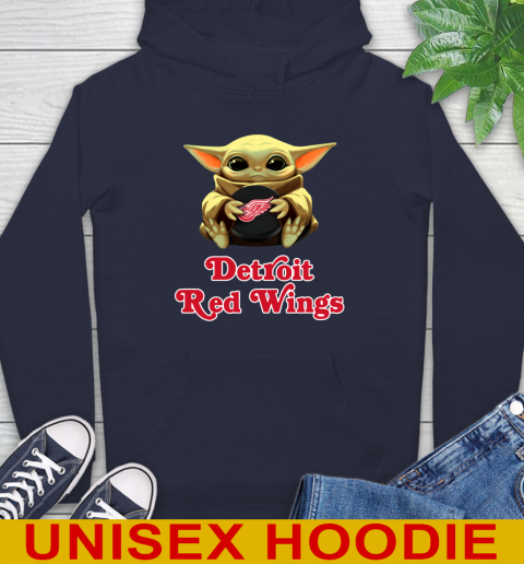 NHL Hockey Detroit Red Wings Star Wars Baby Yoda Shirt 16