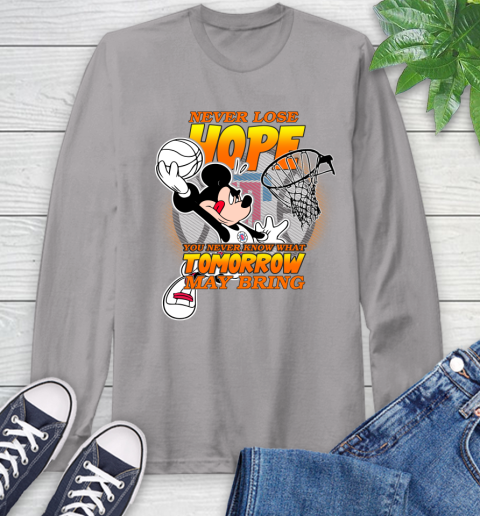 LA Clippers NBA Basketball Mickey Disney Never Lose Hope Long Sleeve T-Shirt 6