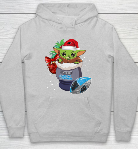 Carolina Panthers Christmas Baby Yoda Star Wars Funny Happy NFL Hoodie 6