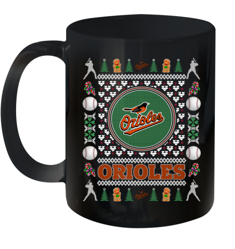 Baltimore Orioles Merry Christmas MLB Baseball Loyal Fan Ceramic Mug 11oz