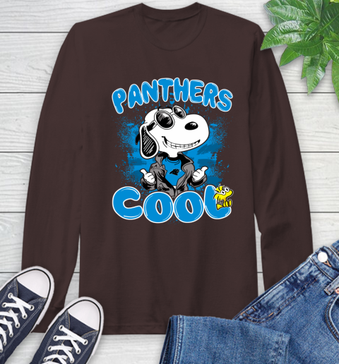 NFL Football Carolina Panthers Cool Snoopy Shirt Long Sleeve T-Shirt 8