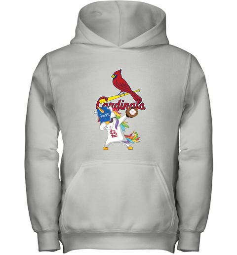 Hip Hop Dabbing Unicorn Flippin Love St Louis Cardinals Youth Hoodie